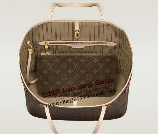 Louis Vuitton Monogram Canvas Neverfull MM M40995 Beige