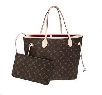 Louis Vuitton Monogram Canvas Neverfull MM M40996 Fuchsia