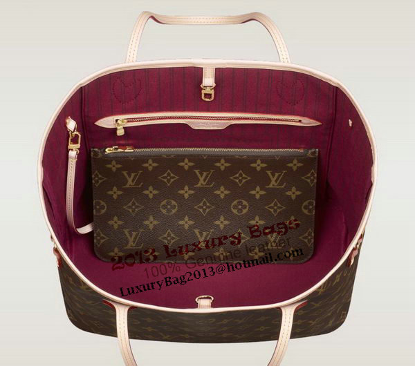 Louis Vuitton Monogram Canvas Neverfull MM M40996 Fuchsia