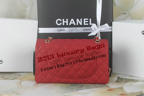 Chanel 2.55 Series Classic Flap Bag A01112 Red Original Nubuck Cannage Pattern Leather Gold