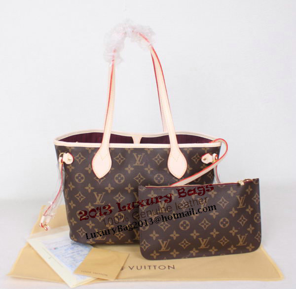 Louis Vuitton Monogram Canvas Neverfull PM M41001 Fuchsia