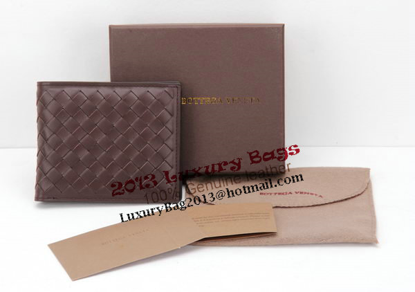 Bottega Veneta Intrecciato Nappa Wallet BV2006 Brown