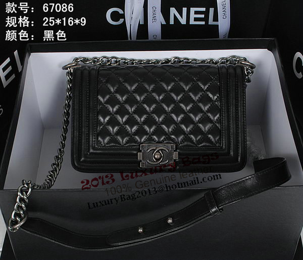 Chanel Boy Flap Shoulder Bag A67086 in Sheepskin Leather