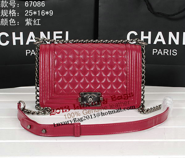 Chanel Boy Flap Shoulder Bag A67086 in Sheepskin Leather