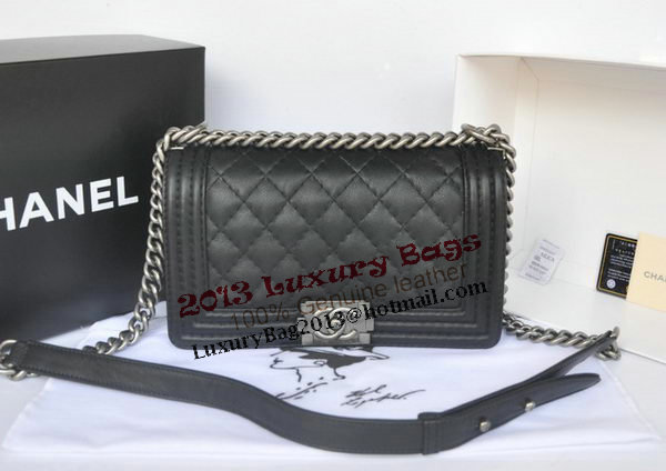 Chanel Boy Flap Shoulder Bag Original Calfskin Leather A67086 Black