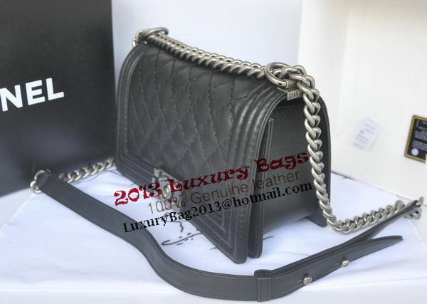 Chanel Boy Flap Shoulder Bag Original Calfskin Leather A67086 Black