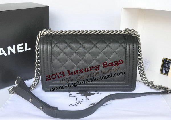 Chanel Boy Flap Shoulder Bag Original Calfskin Leather A67086 Black