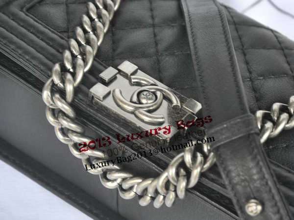 Chanel Boy Flap Shoulder Bag Original Calfskin Leather A67086 Black