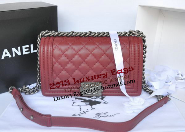 Chanel Boy Flap Shoulder Bag Original Calfskin Leather A67086 Burgundy