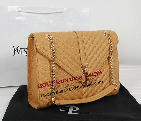 Yves Saint Laurent Classic Monogramme Flap Bag Y9201 Apricot&Blue&Black