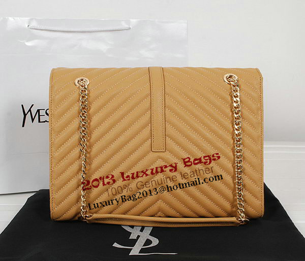 Yves Saint Laurent Classic Monogramme Flap Bag Y9201 Apricot&Blue&Black