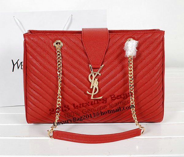 Yves Saint Laurent Classic Monogramme Shopping Bag Y9150 Red