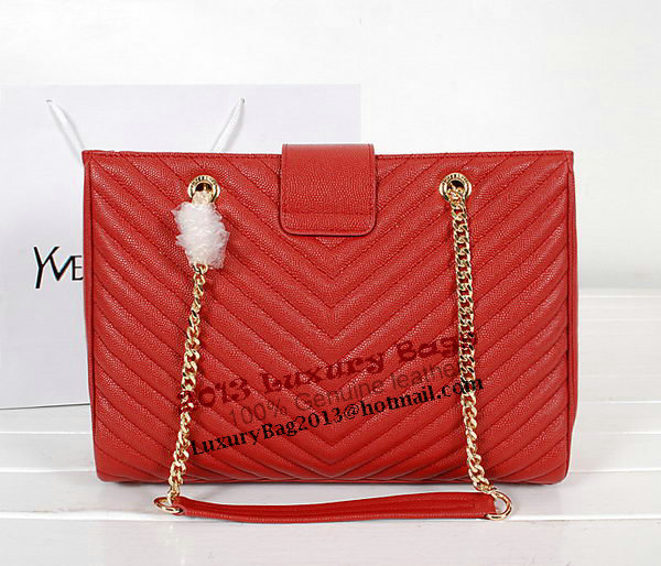 Yves Saint Laurent Classic Monogramme Shopping Bag Y9150 Red