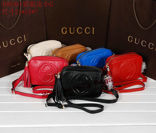 Gucci Soho Calfskin Leather Disco Bag 308364