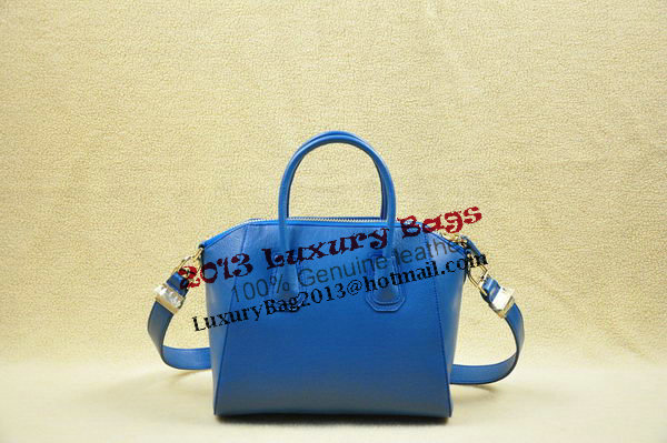 Givenchy Small Antigona Bag Original Leather 1800 Blue