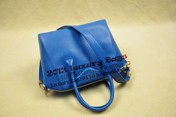 Givenchy Small Antigona Bag Original Leather 1800 Blue