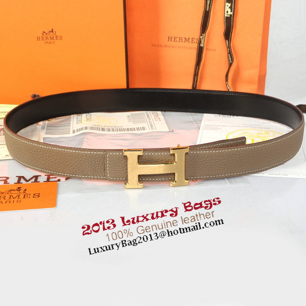 Hermes Imported Belt HR1002E Dark Gray