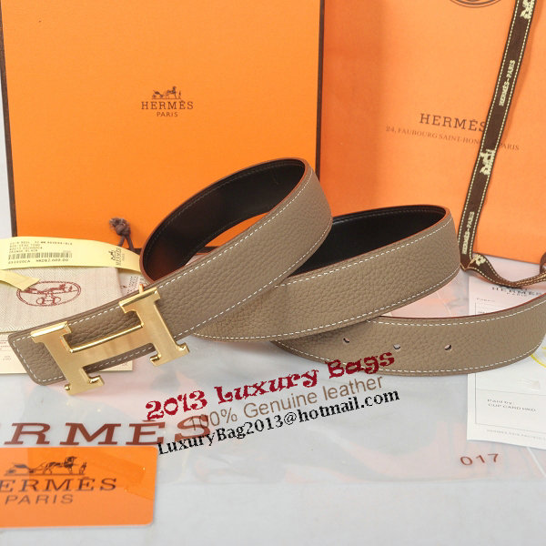 Hermes Imported Belt HR1002E Dark Gray