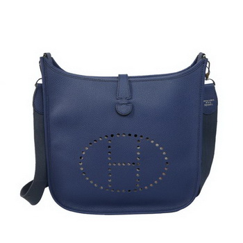 Hermes Evelyne Messenger Bag H1608 Dark Blue