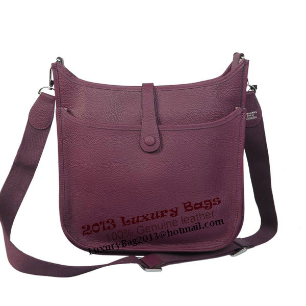 Hermes Evelyne Messenger Bag H1608 Purple