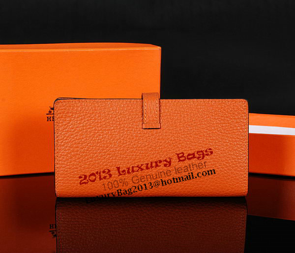 Hermes Bearn Japonaise Bi-Fold Wallet Original Leather A1018 Wheat