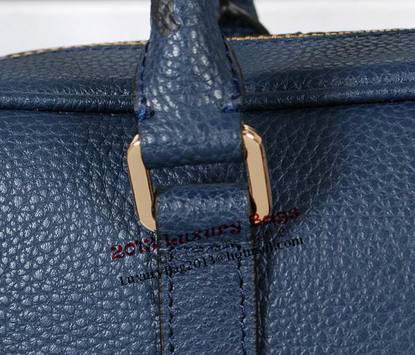 Prada Grainy Calf Leather Briefcase 80661 Blue