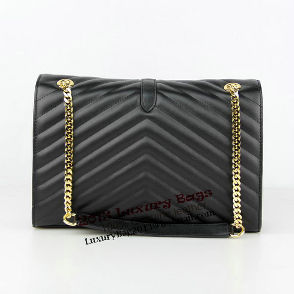 Yves Saint Laurent Classic Monogramme Flap Bag Y2039 Black