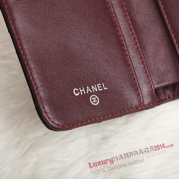 Chanel Original sheepskin Long Tri-Fold Wallet A00333 Black