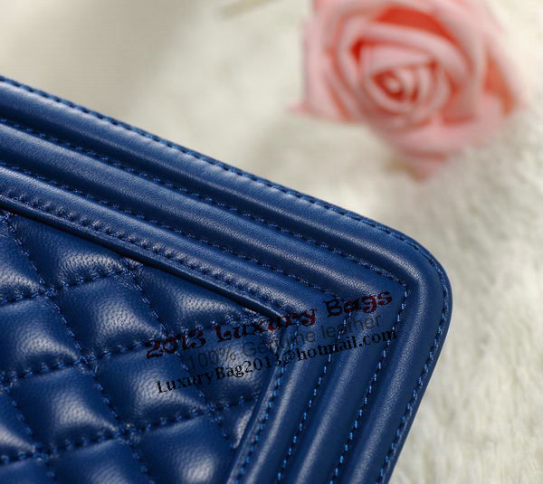 Chanel Boy Flap Shoulder Bag in Original Leather A67087 Blue