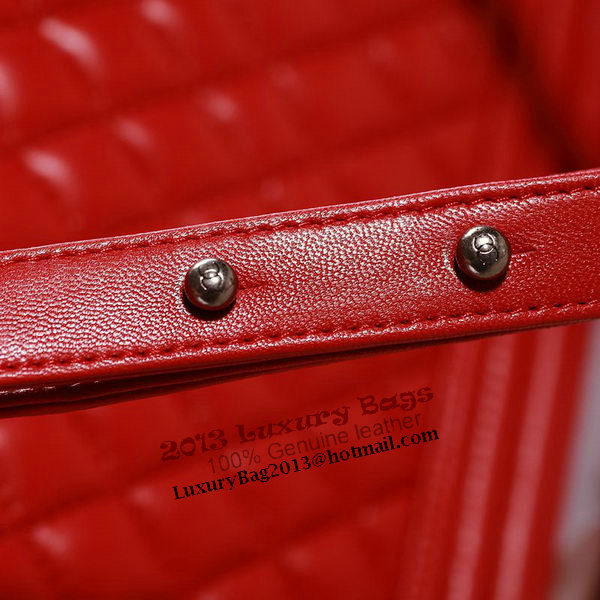 Chanel Boy Flap Shoulder Bag in Original Leather A67087 Red