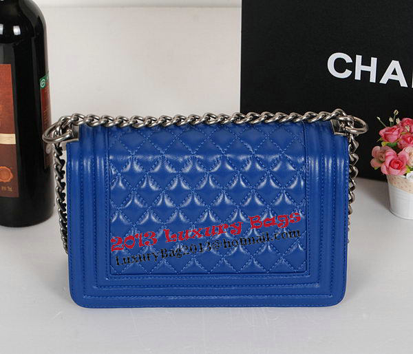 Boy Chanel Flap Shoulder Bag Original Sheepskin Leather A67086 Blue