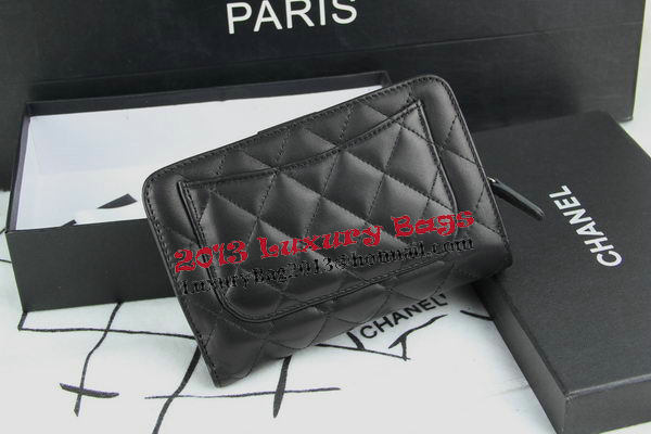 Chanel Matelasse Bi-Fold Wallet in Original Sheepskin A48667 Black