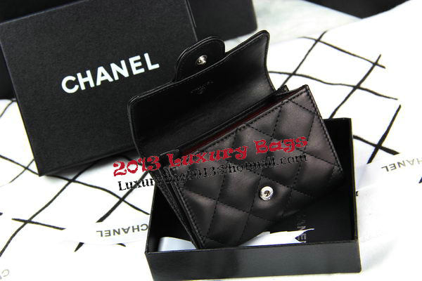 Chanel Matelasse Wallet Original Sheepskin Leater A50082 Black