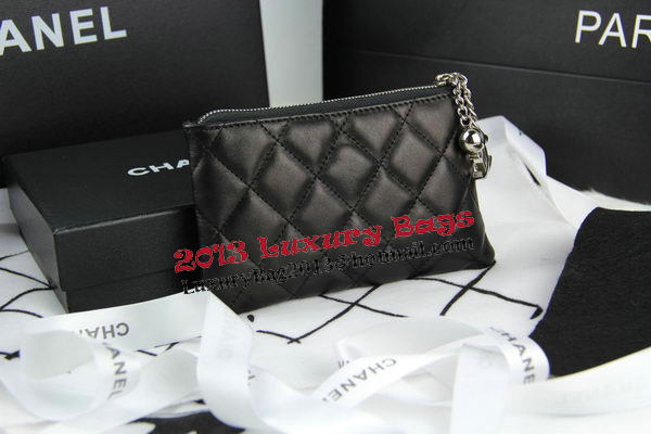 Chanel Matelasse Zip Around Wallet Original Leather A50165 Black