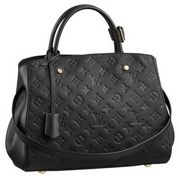 Louis Vuitton Monogram Empreinte Montaigne MM M41048 Black