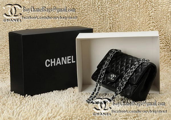 Chanel Classic Flap Bag 2.55 Series CHA1112 Black Original Leather