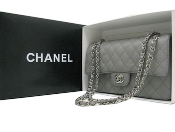 Chanel Classic Flap Bag 2.55 Series Original Cannage Pattern CHA1112 Grey