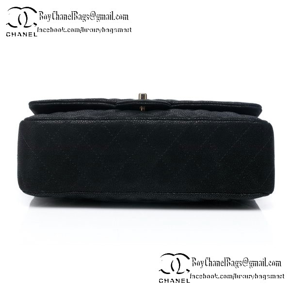 Chanel Classic Flap Bag 2.55 Series Original Nubuck Cannage Pattern CHA1112 Black