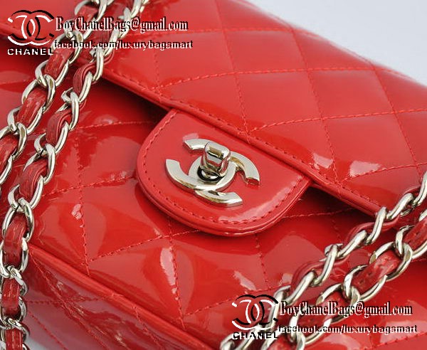 Chanel Classic Flap Bag 2.55 Series Patent Leather CHA1112 Red