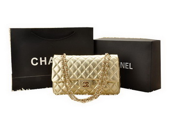 Chanel Classic Flap Bag 2.55 Series Sheepskin Leather CHA1112 Gold