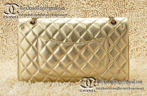 Chanel Classic Flap Bag 2.55 Series Sheepskin Leather CHA1112 Gold