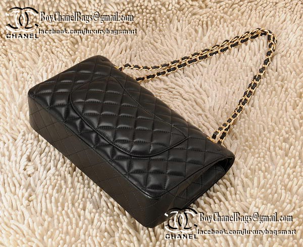 Chanel Classic Flap Bag CHA1113 Black Sheepskin Leather