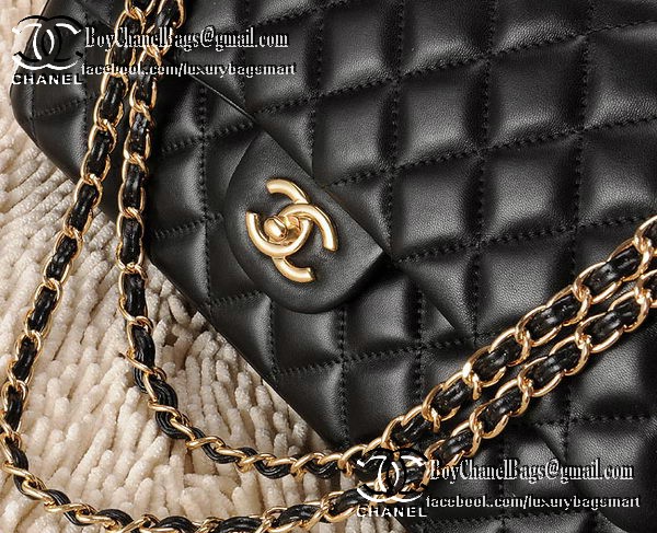 Chanel Classic Flap Bag CHA1113 Black Sheepskin Leather