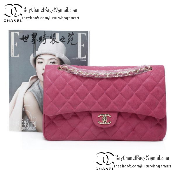 Chanel Classic Flap Bag Cannage Pattern CHA1113 Peach