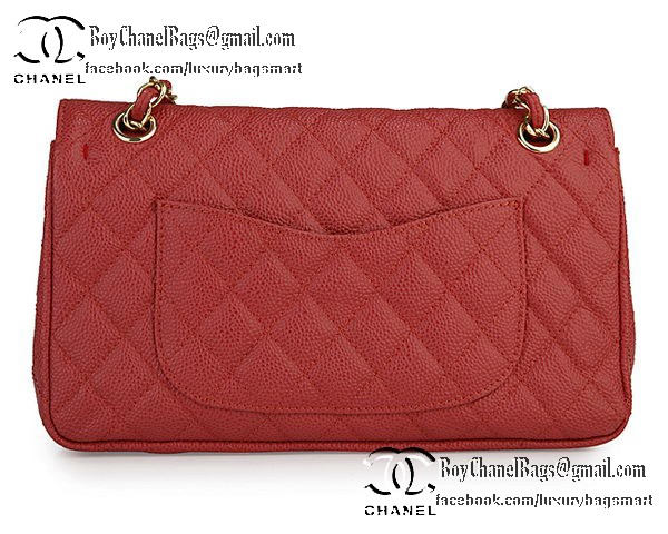 Chanel Classic Flap Bag Cannage Pattern CHA1113 Red