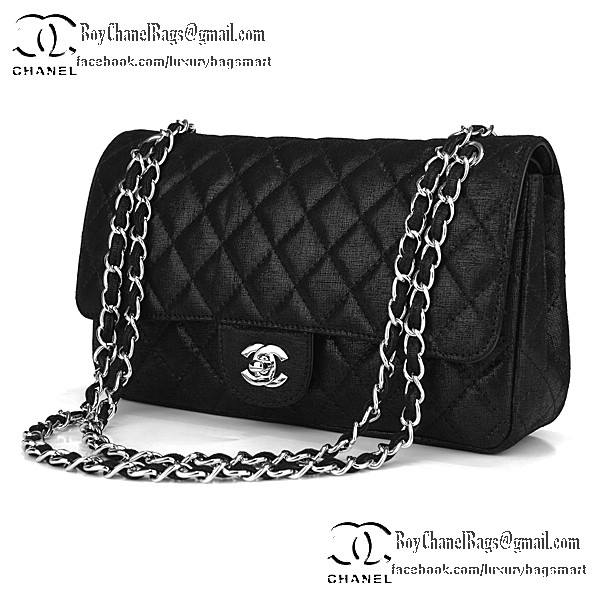 Chanel Classic Flap Bag Grain Leather CHA1113 Black