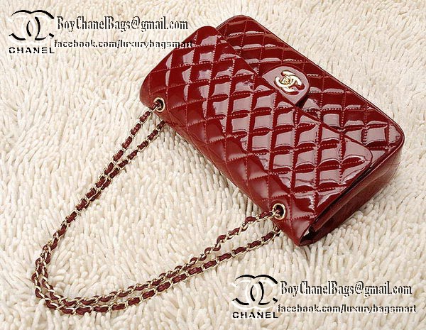 Chanel Classic Flap Bag Patent Leather CHA1113 Burgundy