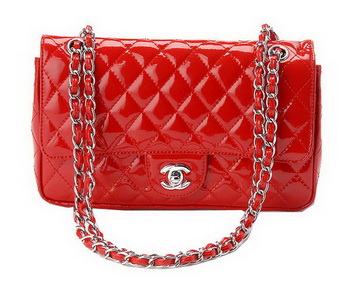 Chanel Classic Flap Bag Patent Leather CHA1113 Red