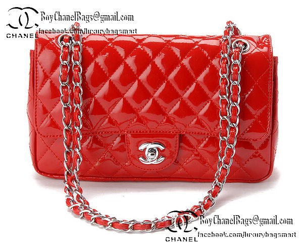 Chanel Classic Flap Bag Patent Leather CHA1113 Red