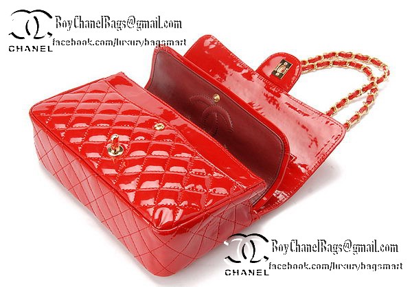 Chanel Classic Flap Bag Patent Leather CHA1113 Red